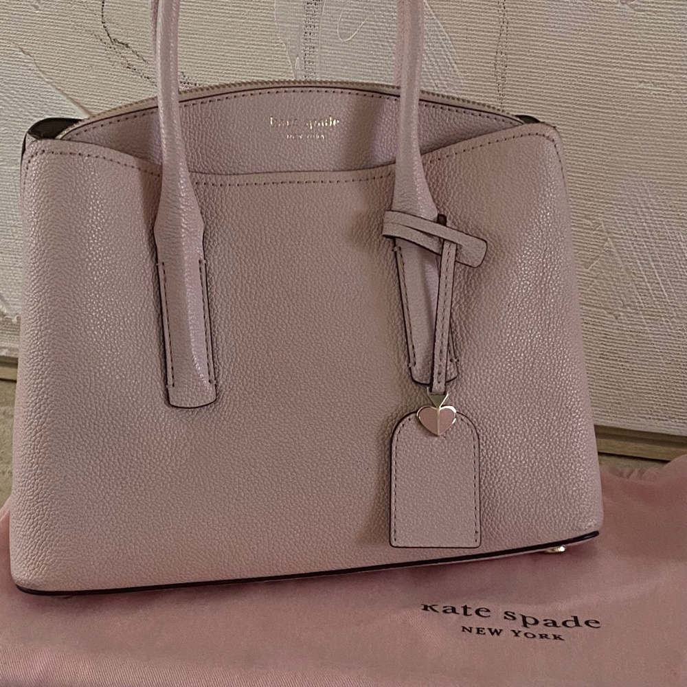 Kate Spade New York | Margaux Medium Leather Satchel in Pressed Flowers/…